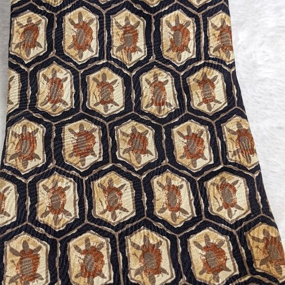 Vintage Men's 100% Silk Tie Abstract Print - By KASPER - Picture 14 of 15